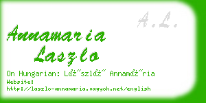 annamaria laszlo business card